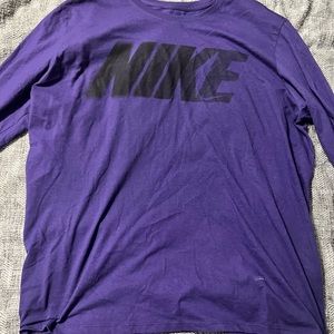 Long sleeve Nike Logo T shirt